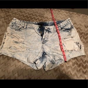 Blue Jean Distressed Shorts